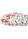 REMONTE Dámské bílé textilní květované tenisky D0900-90-847