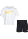 Nike sport daisy mesh short set BLACK