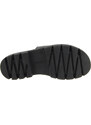 REMONTE Dámské černé kožené pantofle D7952-00-255
