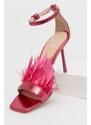 Kožené sandály Liu Jo Camelia Leonie Hanne fialová barva