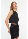 Trendyol Black Sleeveless Woven Blouse