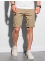 Ombre Clothing Pánské šortky CHINO - světle hnědé V9 OM-SRDS-0103