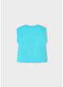 Mayoral ECOFRIENDS sleeveless T-shirt girl, Turquoise