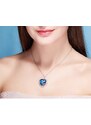 GRACE Silver Jewellery Stříbrný náhrdelník Swarovski Elements Hannah - srdce