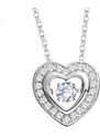 GRACE Silver Jewellery Stříbrný náhrdelník Swarovski Elements Simonita - srdce