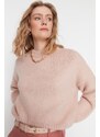 Trendyol Powder Wide Fit Soft Textured Basic Knitwear Sweater