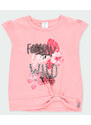 Boboli Dívčí tričko růžové s uzlíkem Jungle