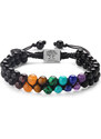 NAKY Shamballa náramek 7 čaker, onyx