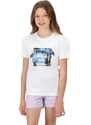 Dětské bavlněné tričko Regatta BOSLEY V bílá
