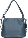 Dámská kožená batůžko-kabelka Italia Ariana - tmavě modrá