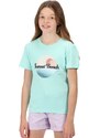 Dětské bavlněné tričko Regatta BOSLEY V tyrkysová