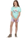 Dětské bavlněné tričko Regatta BOSLEY V tyrkysová