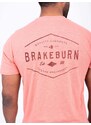 Starorůžové pánské tričko s potiskem Brakeburn - Pánské