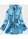 Ann Gissy Světle modrá tenká dámská bunda se stojáčkem (AG5-017)
