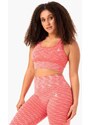 RYDERWEAR EVOLVE SEAMLESS LONGLINE SPORTS BRA - CORAL