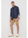 Bavlněné šortky Pepe Jeans Mc Queen Short Garden pánské, béžová barva