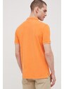 Bavlněné polo tričko Superdry oranžová barva