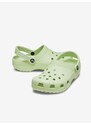 Světle zelené dětské pantofle Crocs - Holky