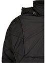 URBAN CLASSICS Ladies Oversized Diamond Quilted Pull Over Jacket - black