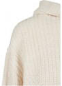 URBAN CLASSICS Ladies Oversized Hoody Sweater - whitesand