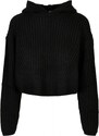URBAN CLASSICS Ladies Oversized Hoody Sweater - black