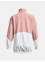 Under Armour Bunda Woven FZ Oversized Jacket-PNK - Dámské