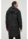 Bunda Rains 12020 Long Jacket černá barva, přechodná, 12020.01-Black