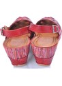 Sandálky na klínku pro dámy v červeném Iberius 1502 červená