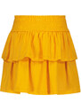 B-nosy Dívčí sukně s volánky a žabkovým pasem žlutá