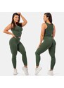 NEBBIA - Legíny high waist z organické bavlny 405 (dark green)