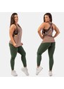 NEBBIA - Legíny high waist z organické bavlny 405 (dark green)