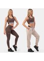 NEBBIA - Fitness podprsenka Cross Back 410 (brown)