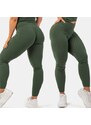 NEBBIA - Legíny high waist z organické bavlny 405 (dark green)