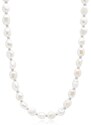 CHOKER NIALAYA WHITE SILVER PEARLS