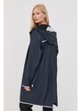 Nepromokavá bunda Rains 18540 Long Jacket Reflective tmavomodrá barva, přechodná, 18540.54-NavyReflec