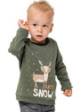 Winkiki Kids Wear Chlapecká mikina Snow - khaki