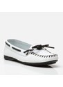 Hotiç Genuine Leather White Women's Loafers