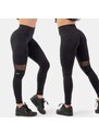 NEBBIA - Legíny s vysokým pasem SPORTY 404 (black)