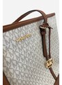 Michael Kors Jet Set Travel LG TZ Shldr Tote vanilla monogram dámská kabelka