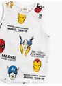 Koton Marvel Printed Top Licensed Sleeveless Crew Neck Cotton