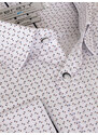 FERATT Pánská košile LUIGI MODERN hnědý vzor
