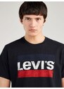 Levi's Černé pánské tričko Levi's - Pánské