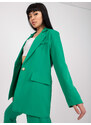 Fashionhunters Světle zelený dámský blejzr z obleku Veracruz