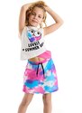 mshb&g Heart Batik Girl's T-shirt Batik Skirt Set