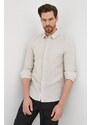 Plátěná košile Calvin Klein pánská, regular, s klasickým límcem