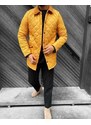 Fashionformen Elegantní pánská přechodná bunda žlutá DJP90