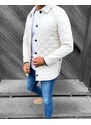 Fashionformen Elegantní pánská přechodná bunda bílá DJP90
