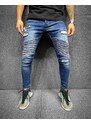 Fashionformen Jedinečné modré pánské džíny 2Y Premium Ribbed