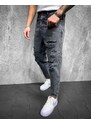Fashionformen Tmavě-šedé pánské džíny 2Y Premium Epic