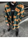 Fashionformen Pánský flanelový kabát zelený Black Island